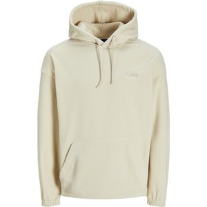 Jack & Jones Heren Sweatshirt JORVESTERBRO SWEAT FLEECE bequem Beige S Volwassenen
