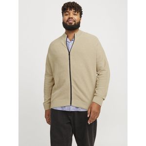 Jack&Jones - Vest - Beige - Katoen/Polyester - Wijd Fit