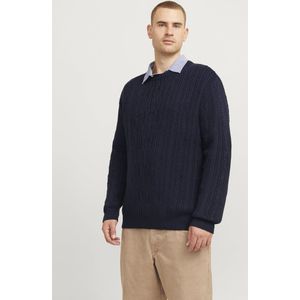 Jack&Jones Plus Size - Gebreide Trui - Blauw - 57% Acryl 43% Katoen