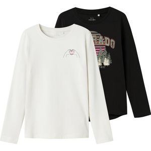 NAME IT - NKFVIX 2P LS TOP - Meisjes - Lange mouwen shirts