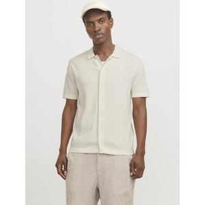 JACK&JONES - JJEEMIL KNIT STRUCTURE SHIRT - Heren - Polo - Kleur - Materiaal