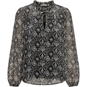 ONLY Onlditsy L/S Damesblouse WVN Noos, Zwart Shana