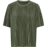 Only - RAVENNA - T-shirt - Regular Fit - Effen/Gestructureerd