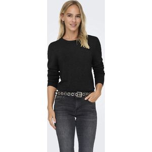 Only Trui Onlvenice Life Ls Oneck Pullover Kn 15333989 Black Dames