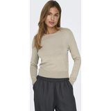 Only Trui Onlvenice Life Ls Oneck Pullover Kn 15333989 Whitecap Gray/melange Dames