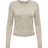 Only Trui Onlvenice Life Ls Oneck Pullover Kn 15333989 Whitecap Gray/melange Dames