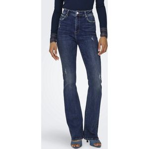 ONLY Bootcut-Jeans ONLMILA HW FLARED DNM BJ374 mit Destroyed Effekt