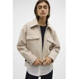 Kort jasje met ritssluiting VERO MODA. Polyester materiaal. Maten S. Beige kleur