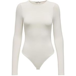 Shirt - Body - Jersey - Effen - Aansluitende Pasvorm, Lange Mouw, Ronde Hals