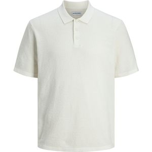 Jack & Jones - JJEGEORGE KNIT POLO SS - Poloshirt - Cloud Dancer - Katoen