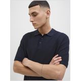 Jack & Jones Trui met korte mouwen JJEGEORGE KNIT POLO SS SN