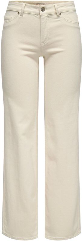 ONLY ONLBLUSH MID STRAIGHT DNM DOT NOOS Dames Jeans - Ecru