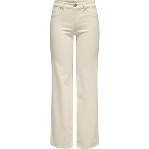 Rechte jeans ONLY. Denim materiaal. Maten L / L32. Beige kleur