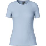 PIECES Pcruka Ss Top Noos T-shirt Dames - Hemelsblauw