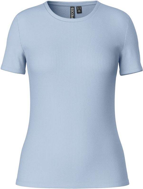 PIECES Pcruka Ss Top Noos T-shirt Dames - Hemelsblauw