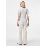 Pieces Pcruka Geribd T-shirt - Korte Mouwen - Regular Fit