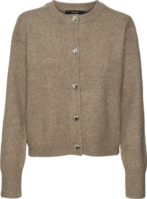 Vero Moda Vmfiona Ls Short Button Cardigan Boo Dames Cardigans