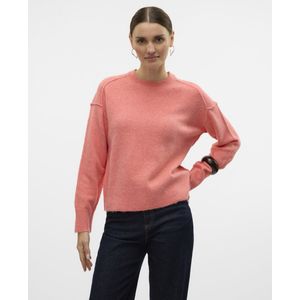 Gebreide Trui - Ronde Hals - Lange Mouwen - Geribbelde Manchetten - Normale Pasvorm