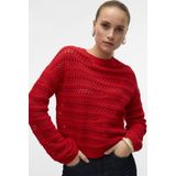 Vero Moda - Trui - Rood - Katoen