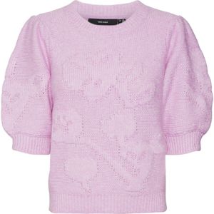 VERO MODA - VMAIRE 2/4 O-NECK PULLOVER GA - Dames - Gebreide truien