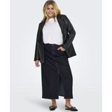 ONLY Carmakoma - Halflange Jeansrok - Donkerblauw - Denim - 5-Pocketmodel