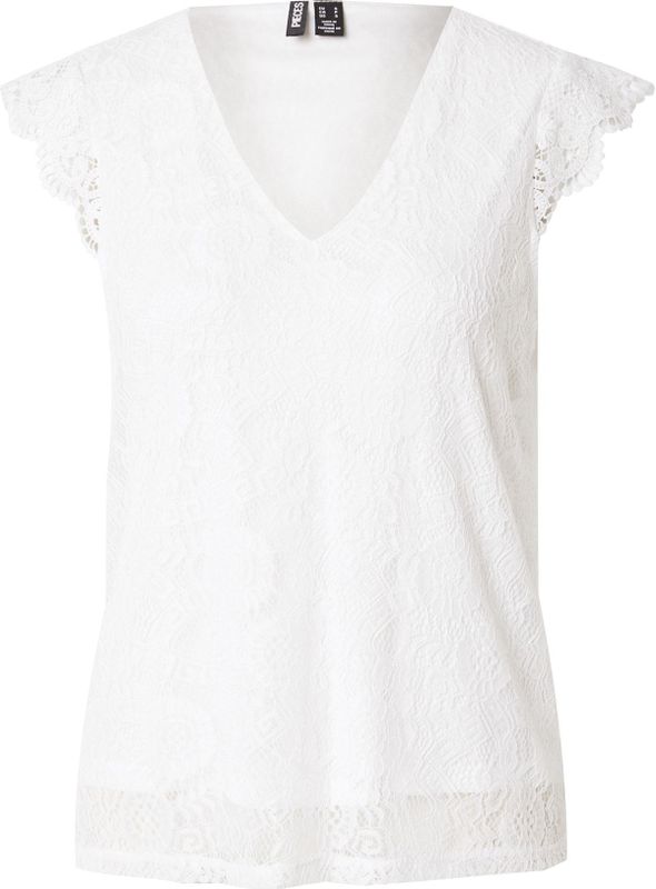 Imprimétops - Cloud Dancer - Kant - Mouwloos - V-hals - Regular Fit