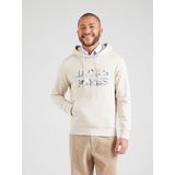 JACK & JONES - Hoodie - Beige - Katoen - Met Kap - Lange Mouwen