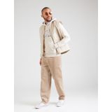 JACK & JONES - Hoodie - Beige - Katoen - Met Kap - Lange Mouwen