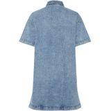 Pckenya Ss A-Shape Denim Dress Noos Bc, blauw (medium blue denim), M