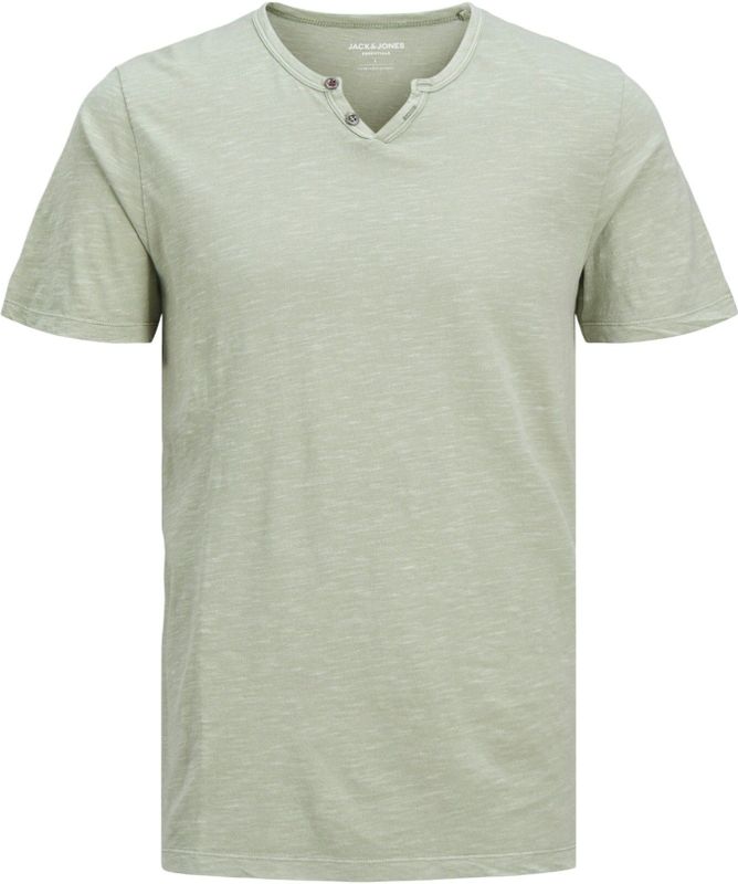 Jack Jones T-shirt Jjesplit Neck Tee Ss Noos 12164972 Iceberg Green Mannen