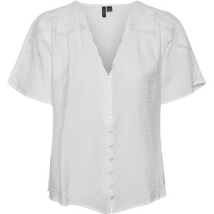 Blouse - Effen - Viscose - Wijde Pasvorm - Kwartmouw