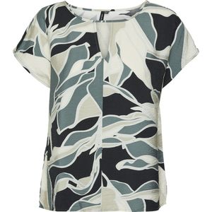 VERO MODA - Vmbeline Bea - T-shirt - Zwart - Katoen