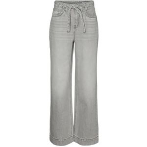Kathy - Wide Fit Jeans - Blauw - Katoen - Super High Rise