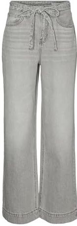 Kathy - Wide Fit Jeans - Blauw - Katoen - Super High Rise