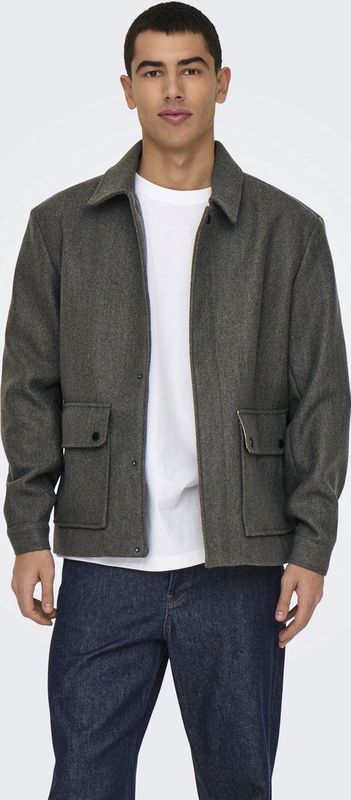 Only & Sons - Onsconnor - Tussenjas - Taupe - 100% Polyester