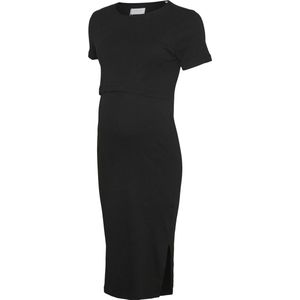 Mlivy - Zwangerschapsjurk - Jurk - Groen - Jersey - Korte Mouwen - Midi-lengte