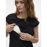 Mlskye - Zwangerschapsjurk - Knielengte - O-hals - Kapmouwen - Regular Fit