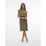 Mlskye - Zwangerschapsjurk - Jurk - Knielengte - Voedingsfunctie met een verborgen laag