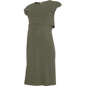 Mlskye - Zwangerschapsjurk - Jurk - Knielengte - Voedingsfunctie met een verborgen laag