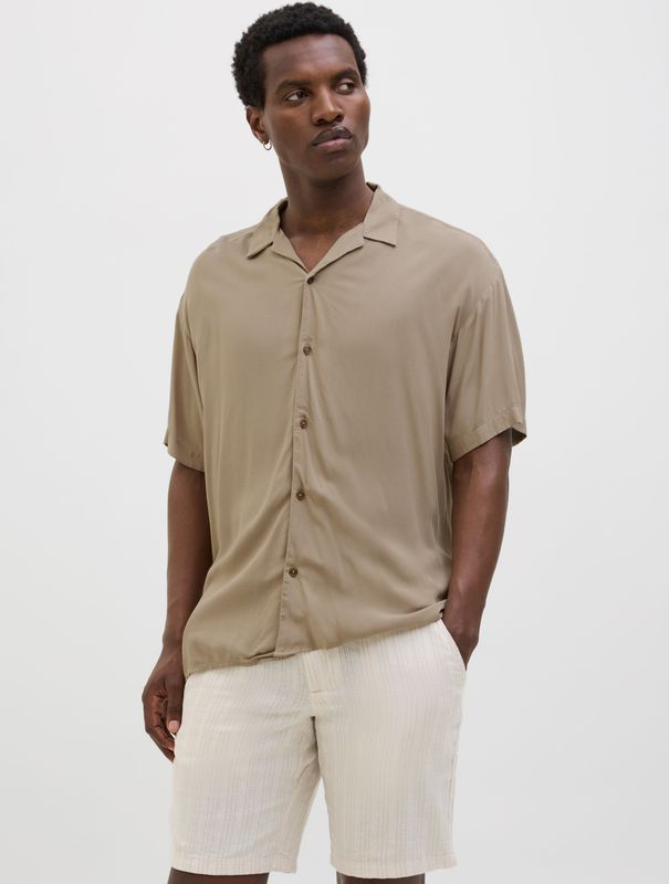 Overhemd - Resortkraag - Lange Mouwen - 100% LENZING™ ECOVERO™ Viscose