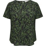 ONLY CARMAKOMA - CARVICA - Top - Kaki/Zwart - All Over Print