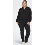 ONLY CARMAKOMA - Blousetop - Zwart - Geweven Stof - V-Hals