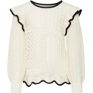 VERO MODA GIRL meisjes trui - Ecru