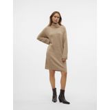 Vmjupiter - Midi-jurk - Gebreide Jurk - Waterval Hals - Lange Mouwen