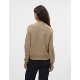 Gebreide Pullover - Zwart - Hoge Hals - Lange Mouwen - Ballonmouwen