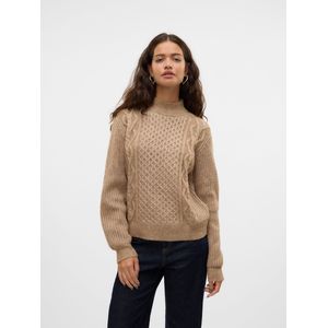 VERO MODA VMUNIVERSE - Pullover - Groen - Gebreid - Hoge Hals - Lange Mouwen