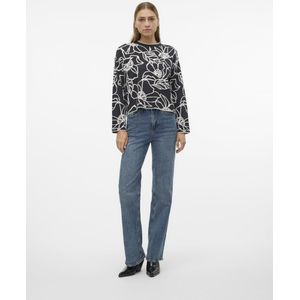 Vero Moda - Vmnew Flora Ls o-Neck Loose Pullover - Dames - Gebreide Truien