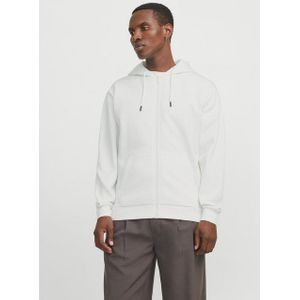 JACK&JONES JJEBRADLEY SWEAT ZIP HOOD NOOS Heren Vest - Cloud Dancer