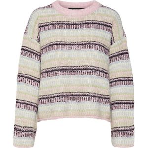 Vero Moda Vmroxy Ls O-Neck Pullover Fuchsia Pink FUSHIA