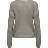 Jacqueline de Yong Trui Jdybadut V-neck Struc Glitt Pul 15302387 December Sky/silver Lurex Dames